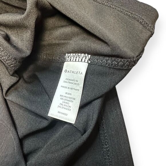 ATHLETA Women’s Black Pacifica Wrap Short Sleeve Top Size Small Style #292945 - Picture 5 of 7